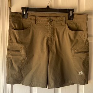 Eddie Bauer Guide Pro Shorts women’s 12 slate green